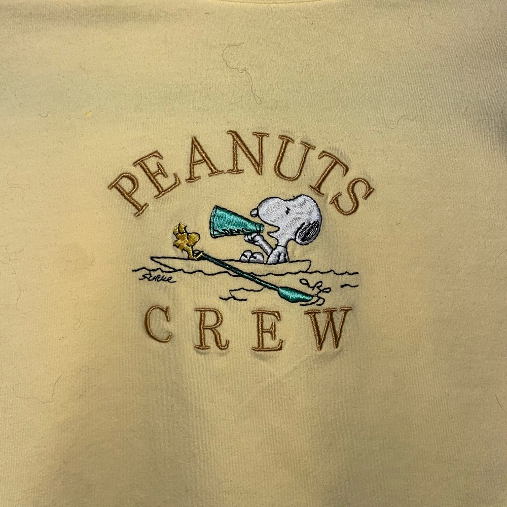 Peanuts Yellow Snoopy Girls T-Shirt Large - Picture 2 of 4